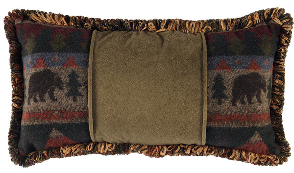 Cabin Bear Pillow - 14x26