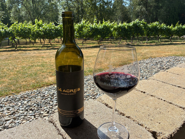 Sipping the 2022 Estate Cuvée - 14 Acres Vineyard & Winery