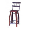 Wine Barrel Stave Bar Stools With Backs