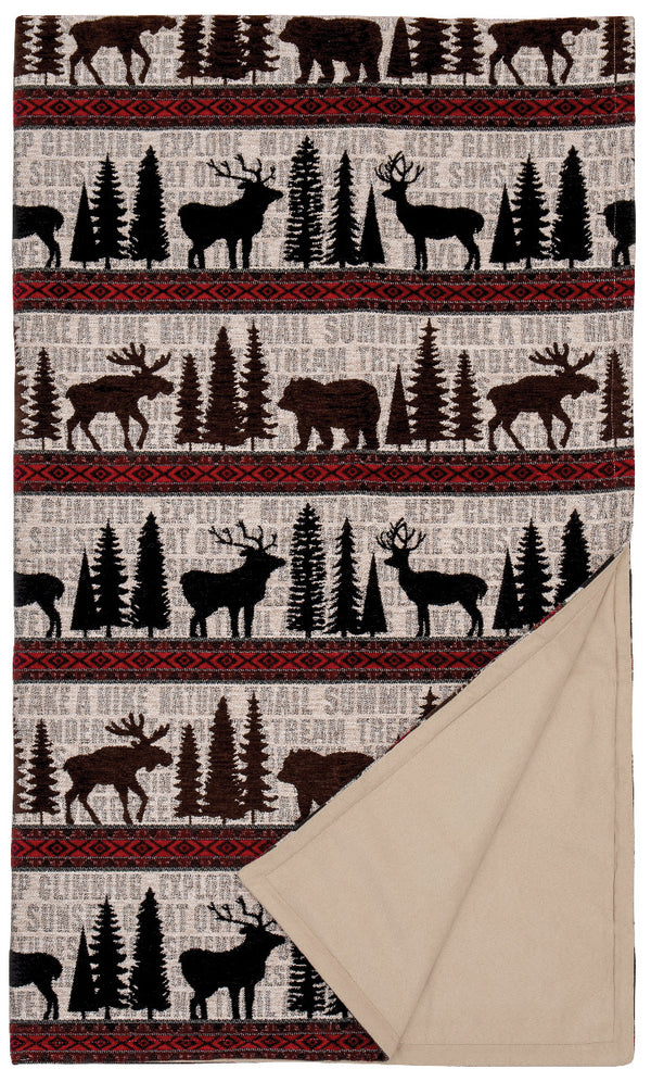 Wooded River Lazy Lodge Throw